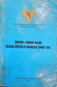 Image of Undang Undang Dasar Negara Republik Indonesia Tahun 1945